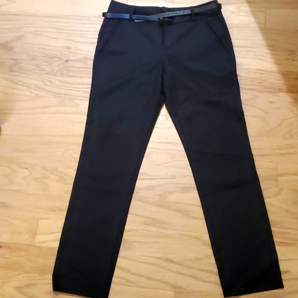 Black Calvin Klein cotton slacks / pants size 0